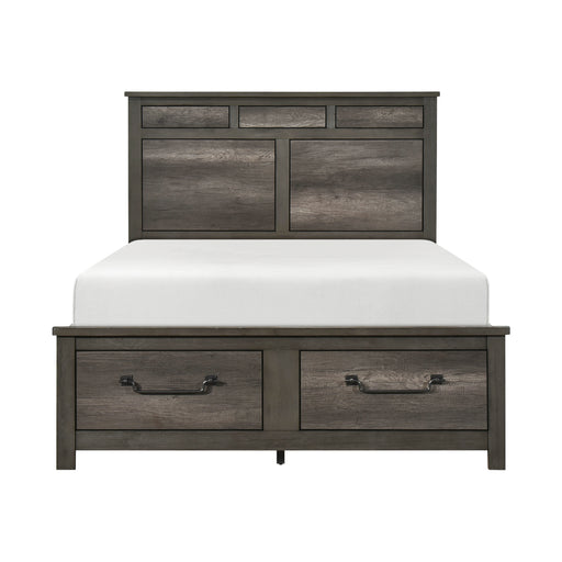 Lenior-(3) Queen Platform Bed with Footboard Storage image