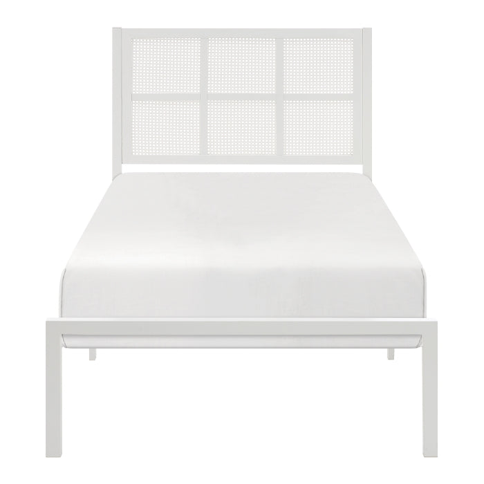 1635WHT-1-Youth Twin Platform Bed