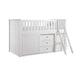 Galen-(5) Low Loft Bunk with Bookcase and Dresser image