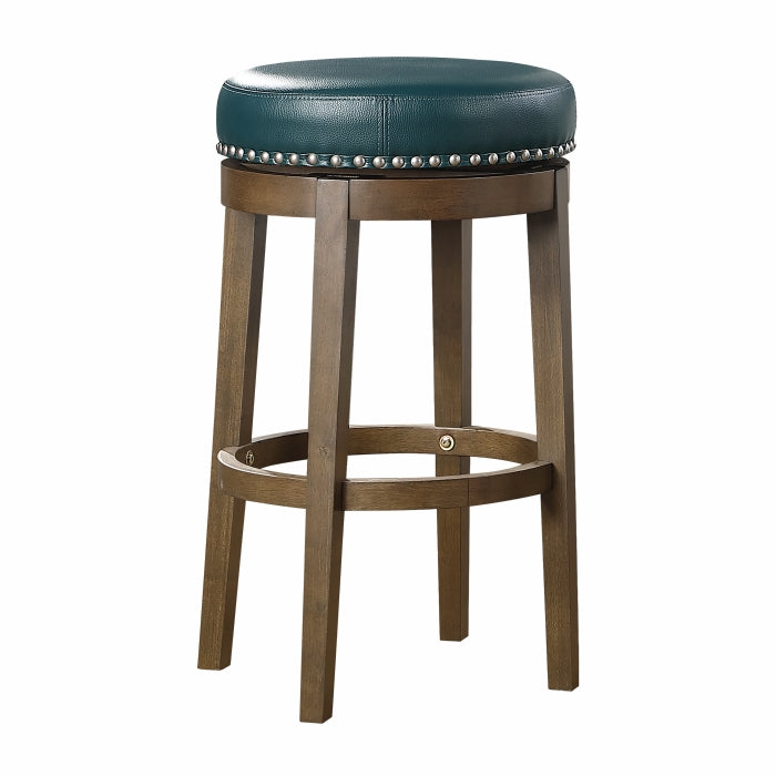 5681GEN-29 - Round Swivel Pub Height Stool, Green