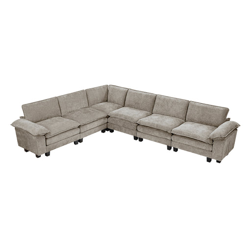 Dublin-(7)6-Piece Modular Sectional image