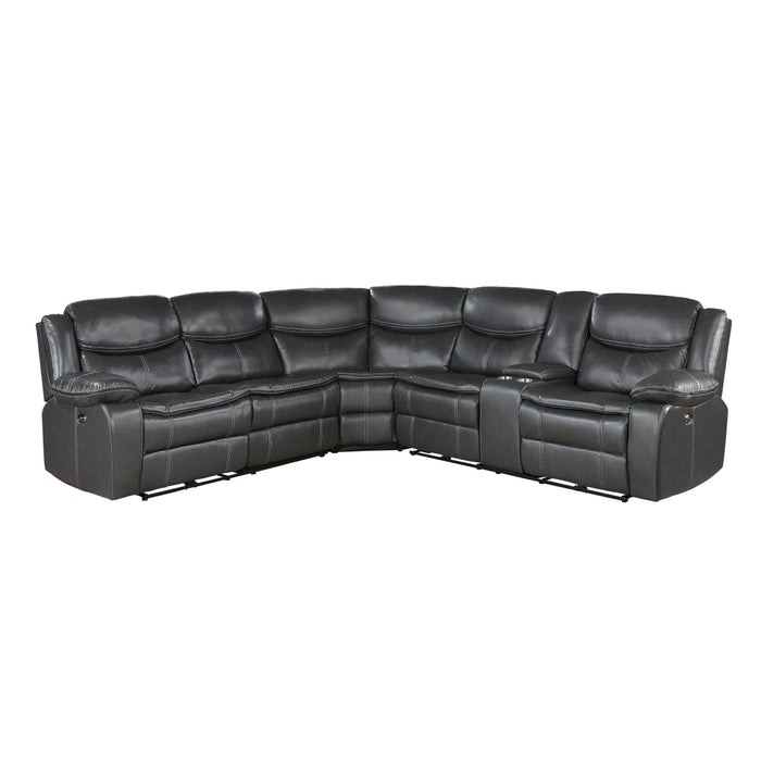 Fargo-(3)3-Piece Power Reclining Sectional with Right Console image