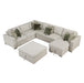 Isla-(6)5-Piece Sectional with Reversible Chaise, Pull-out Bed and Ottoman image