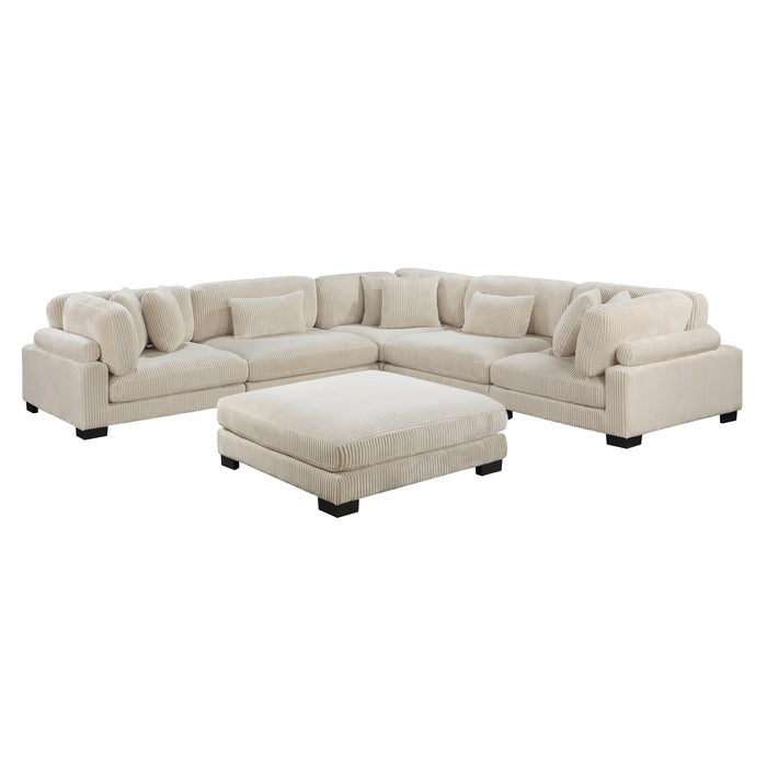 Traverse-(6)6-Piece Modular Sectional with Ottoman image