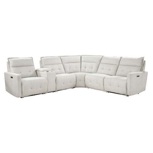 Salida-(6)6-Piece Modular Power Reclining Sectional with Power Headrests image