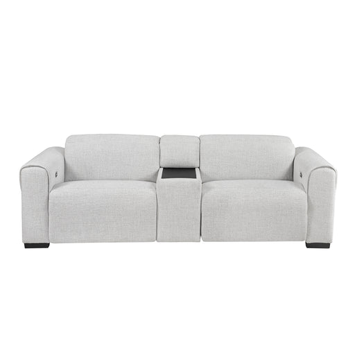 McPherson-(3)Power Double Reclining Love Seat with Center Console and Power Headrests, Charging Ports image