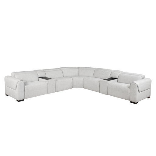 McPherson-(7)7-Piece Modular Power Reclining Sectional with Power Headrests image