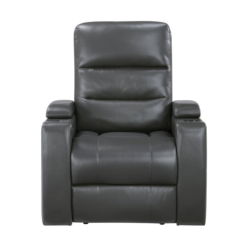 Rose Hill-Power Reclining Chair with Power Headrest, Heat and Massage, Receptacle, Cup-Holders with LED light, Storage Arms and Charging Ports image