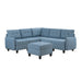 Garren-(6)6-Piece Sectional with Storage and Ottoman image