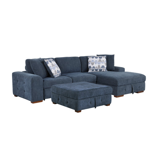 Raife-(3)3-Piece Sectional with Right Chaise and Ottoman image