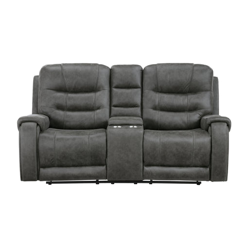 Oberon-Double Reclining Love Seat with Center Console image