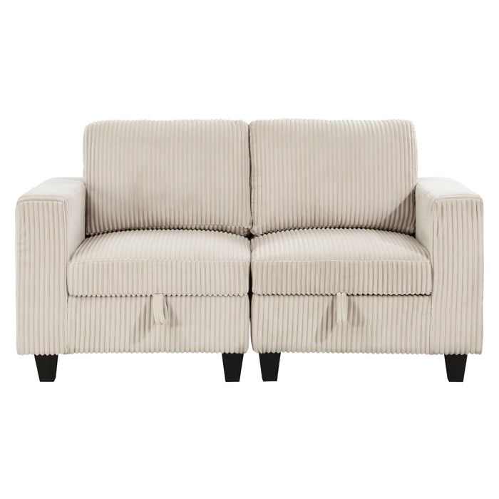 Walterboro-(2)Love Seat with Storage, Storage Pouches and Charging Ports image