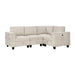 Walterboro-(4)4-Piece Sectional with Storage, Storage Pouches and Charging Ports image
