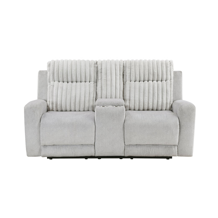 Benton-Double Reclining Love Seat with Center Console image