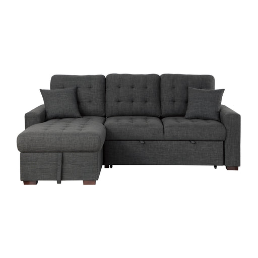 McCafferty-(2)2-Piece Sectional with Pull-out Bed and Left Chaise with Hidden Storage image