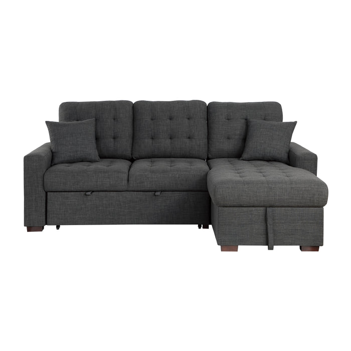 McCafferty-(2)2-Piece Sectional with Pull-out Bed and Right Chaise with Hidden Storage image