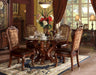 Dresden Cherry Oak & Clear Glass Dining Table image