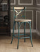 Zaire Antique Turquoise & Antique Oak Bar Chair (1Pc) image