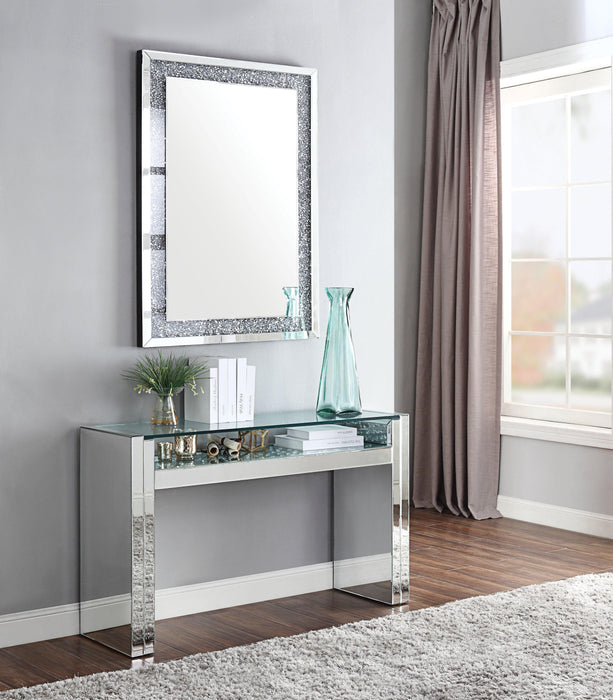 Acme Furniture Nysa Sofa Table in Mirrored & Faux Crystals 81473 image