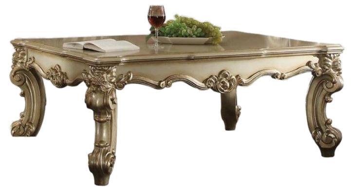 Acme Vendome Rectangular Coffee Table in Gold Patina 83120 image