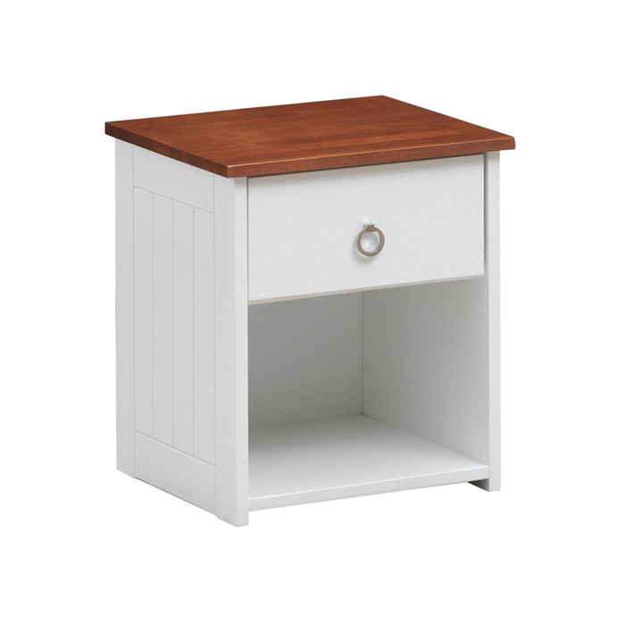 Farah White & Oak Nightstand image