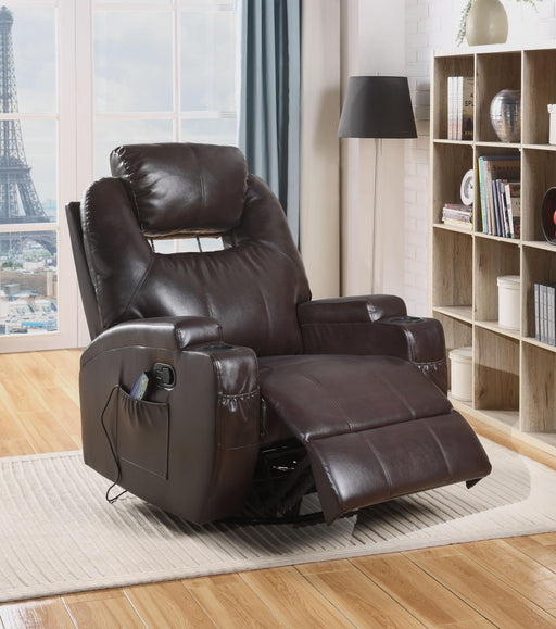 Waterlily Brown PU Rocker Recliner (Motion) image