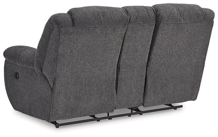 Foreside Reclining Loveseat with Console