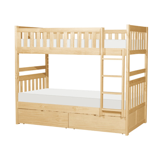 Bartly-(4) Twin/Twin Bunk Bed with Storage Boxes image