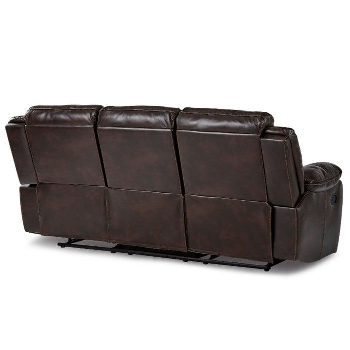 Homelegance Furniture Bastrop Double Reclining Sofa in Brown 8230BRW-3