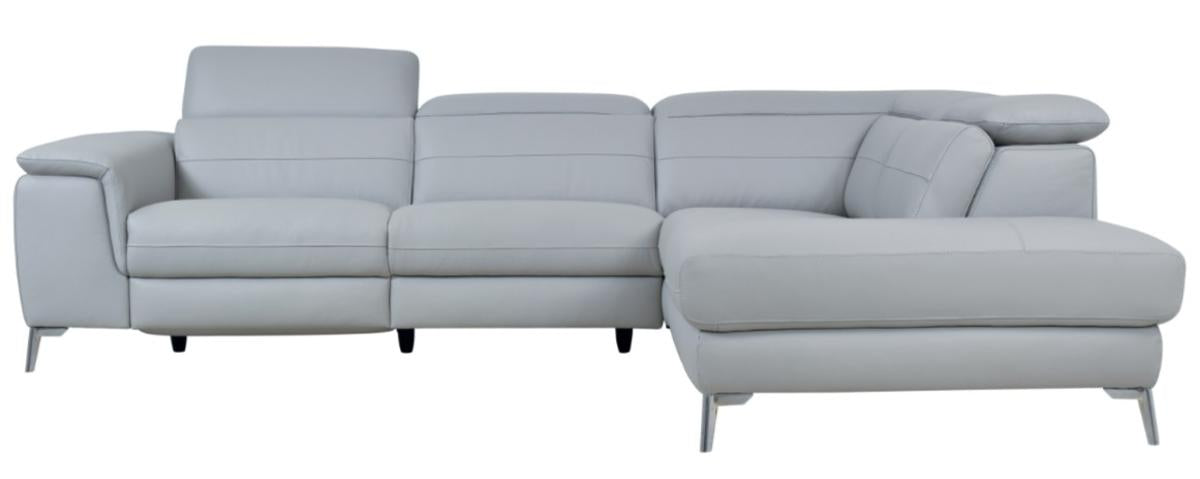 Homelegance Furniture Cinque 2-piece Sectional with Right Chaise in Gray