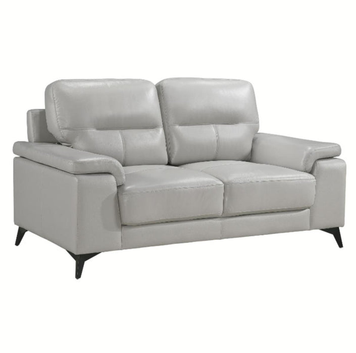 Homelegance Furniture Mischa Loveseat in Silver Gray 9514SVE-2