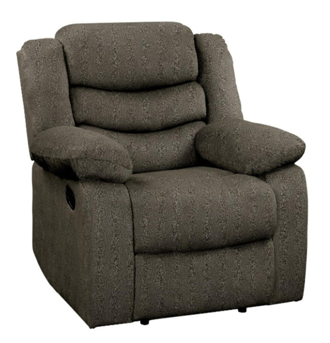 Homelegance Furniture Discus Double Reclining Chair in Brown 9526BR-1