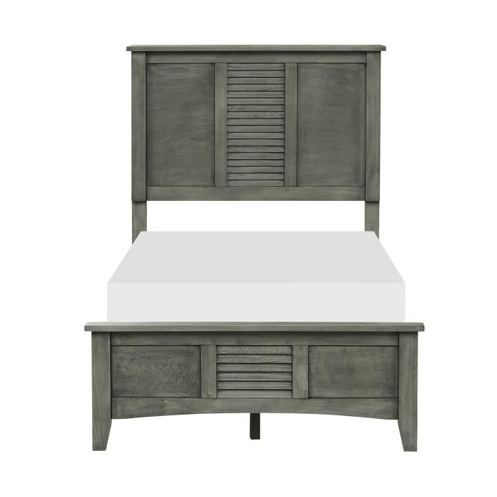 Homelegance Furniture Garcia Twin Panel Bed in Gray 2046T-1 image