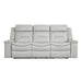 Homelegance Furniture Darwan Double Lay Flat Reclining Sofa in Light Gray image