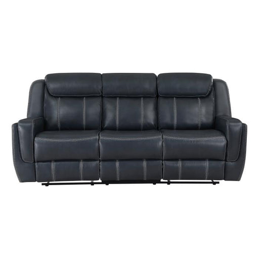 8516BU-3 - Double Reclining Sofa with Center Drop-Down Cup Holders, Magazine bag, Receptacles and USB Ports image