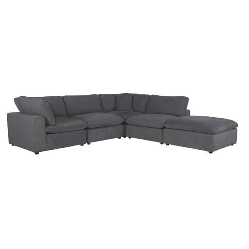 9546GY5OT - (5)5-Piece Modular Sectional with Ottoman image