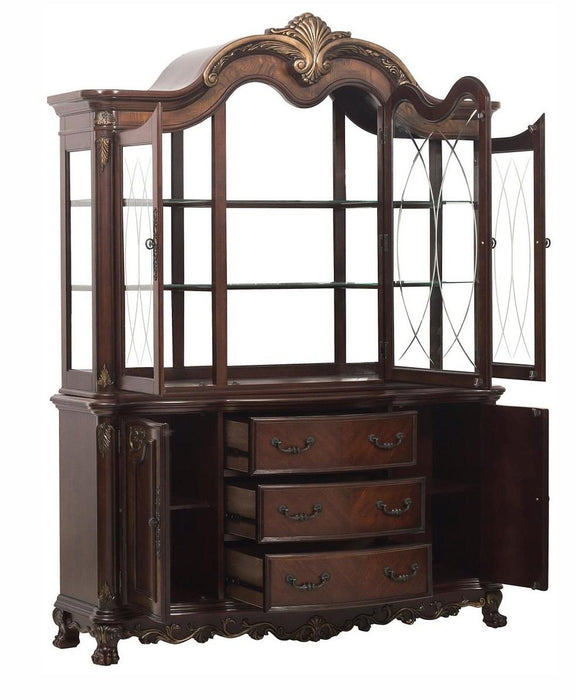 Deryn Park Buffet and Hutch in Dark Cherry 2243-50