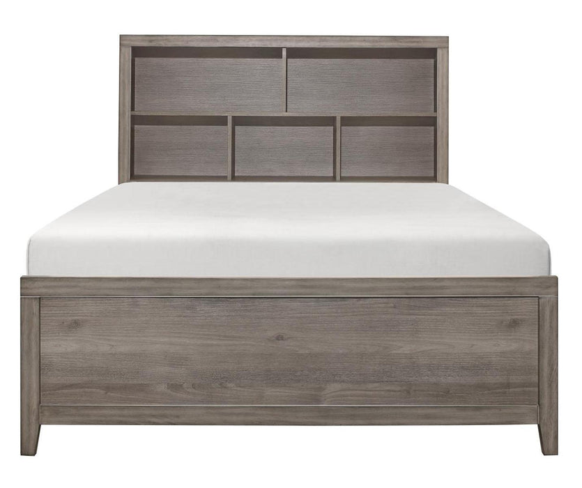 Woodrow Twin Platform Bed in Gray 2042NBT-1