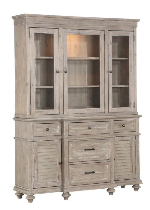 Cardano Buffet & Hutch in Light Brown 1689BR-50