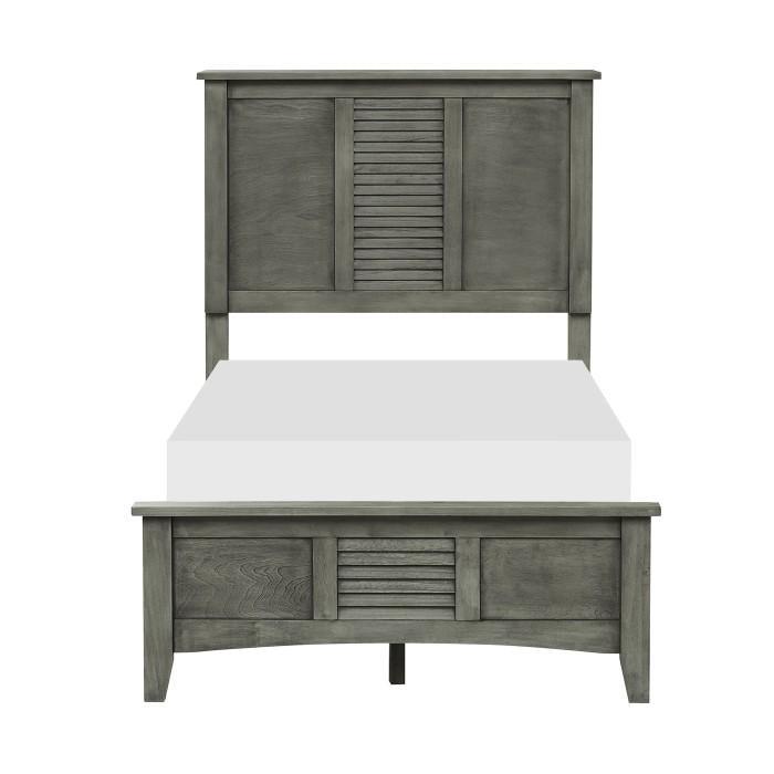 Garcia Twin Panel Bed in Gray 2046T-1 image