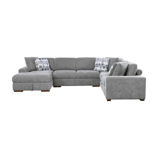 9624GY42RLC - (4)4-Piece Sectional with Left Chaise image