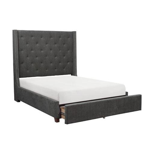 5877FGY-1DW - (3)Full Platform Bed with Storage Footboard image