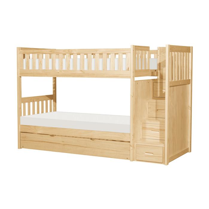 B2043SB-1R - (5) Twin/Twin Step Bunk Bed with Twin Trundle image