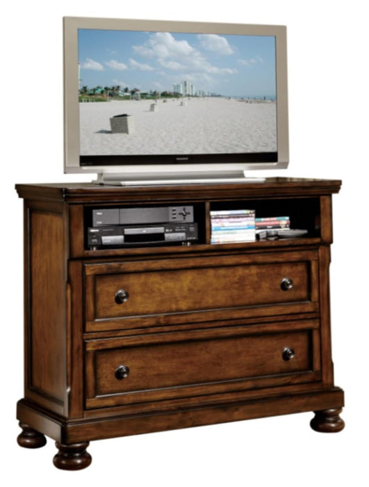 Cumberland TV Chest in Brown Cherry 2159-11