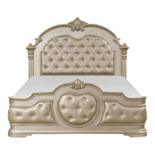Homelegance Antoinetta Queen Panel Bed in Champagne Wood 1919NC-1* image