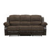 Homelegance Furniture Granley Double Reclining Sofa in Chocolate 9700FCP-3 image