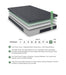 Burnham-11" California King Green Tea Gel-Infused Memory Foam Mattress image