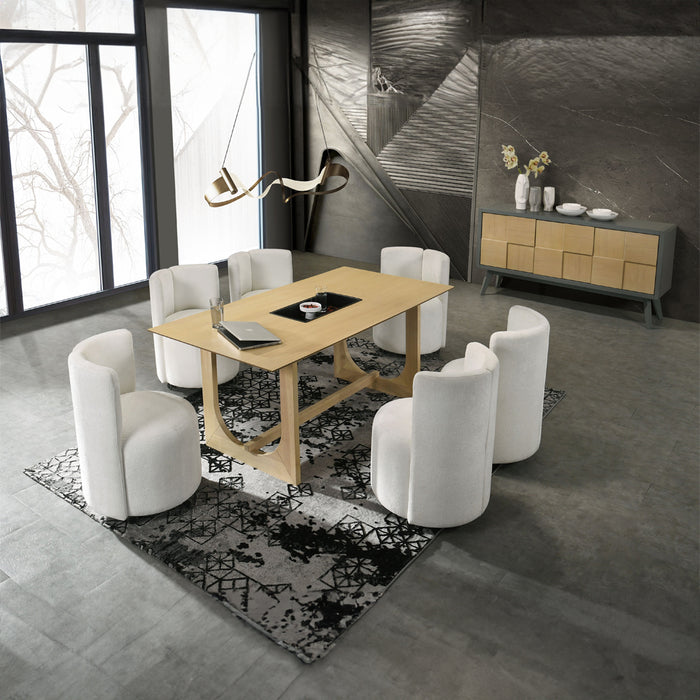 Side Chair w/Swivel Casters (Set-2)