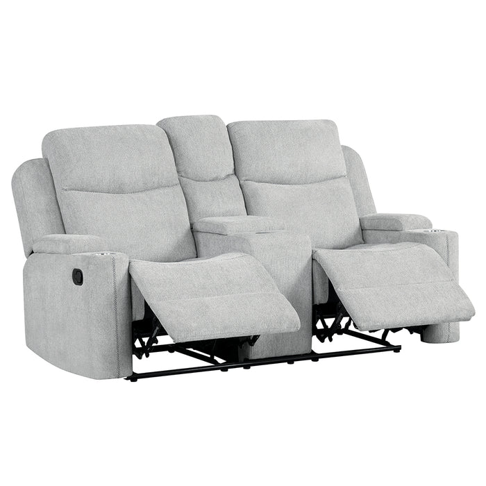 Motion Loveseat w/Console & Storage Arm